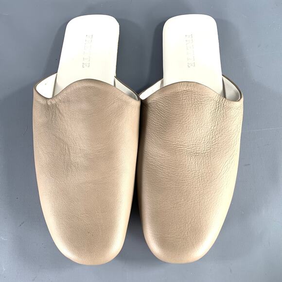 FRETTE Size 9 Grey Taupe Leather Slippers Loafers main image 9